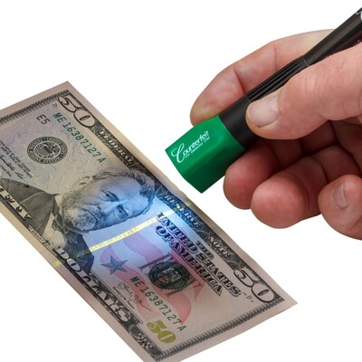 Dri Mark Dual Detector Counterfeit Pens, 6/Pack (351UV6)