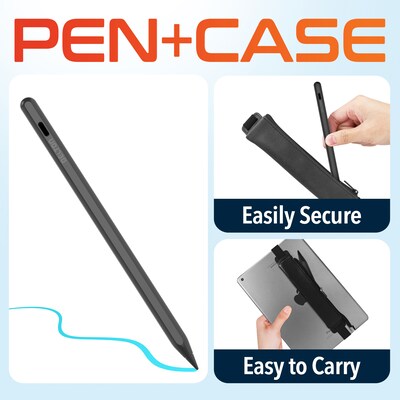 Delton DAP7 Wireless Magnetic Charging Stylus Pen, Black (DAP7BK)