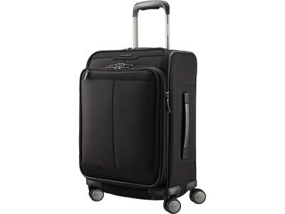 Samsonite Silhouette 17 23 Carry-On Suitcase, 4-Wheeled Spinner, Black (139016-1041)