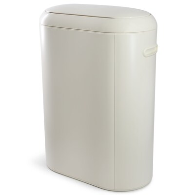 Elama Stainless Steel Indoor Sensor Trash Can, 13 Gallon, Off-White (938122409M)