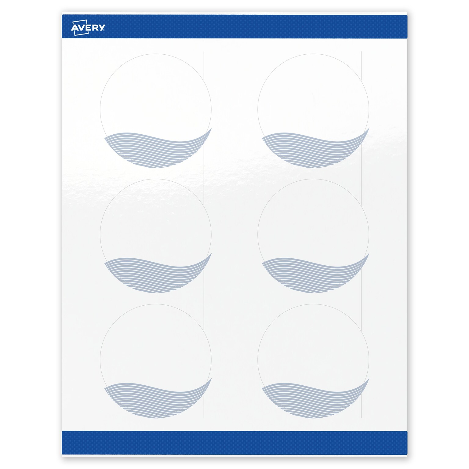 Avery Laser/Inkjet Circle Multipurpose Labels, 3 Dia., White, 60/Pack (S00-EV1)