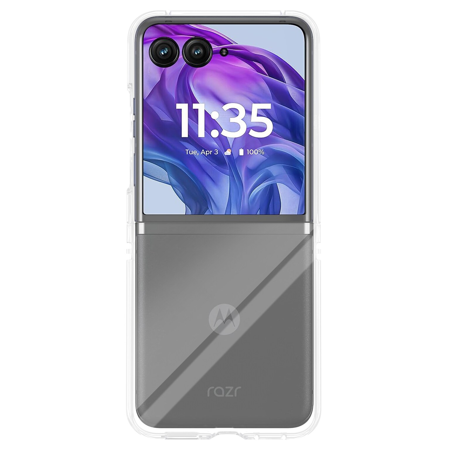 SaharaCase Venture Phone Case for Motorola Razr+, Shock Absorbing, Clear (CP00626)