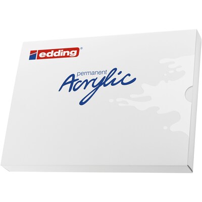 edding Acrylic Paint Marker, Creative Colors, 12/Pack (EDD4CS12B)