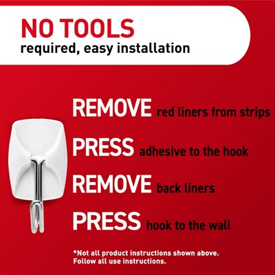 Command Small Hooks, 0.5 lb., White, 9 Command Hooks, 12 Command Strips (17067-9ES)