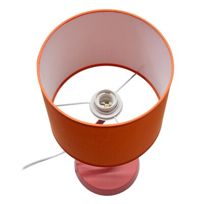 Simple Designs Abstract 17.13" LED Table Lamp, Orange (LT1172-ORG)