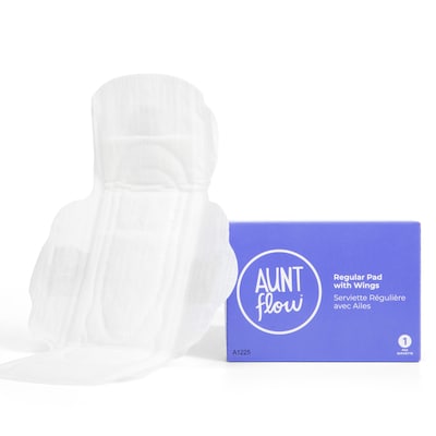 Aunt Flow #4 Vended Value Regular Maxi Pads with Wings, 250/Box (PADS-VIS-BOX-250)