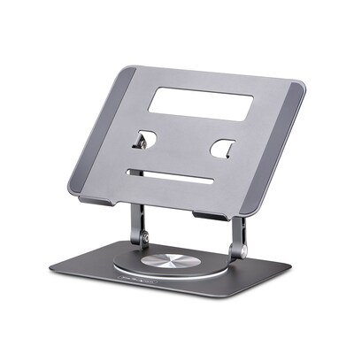 StarTech Telescopic 8.6 x 10.2 Aluminum Adjustable Laptop Stand Silver (ATFR-LAPTOP-RISER)
