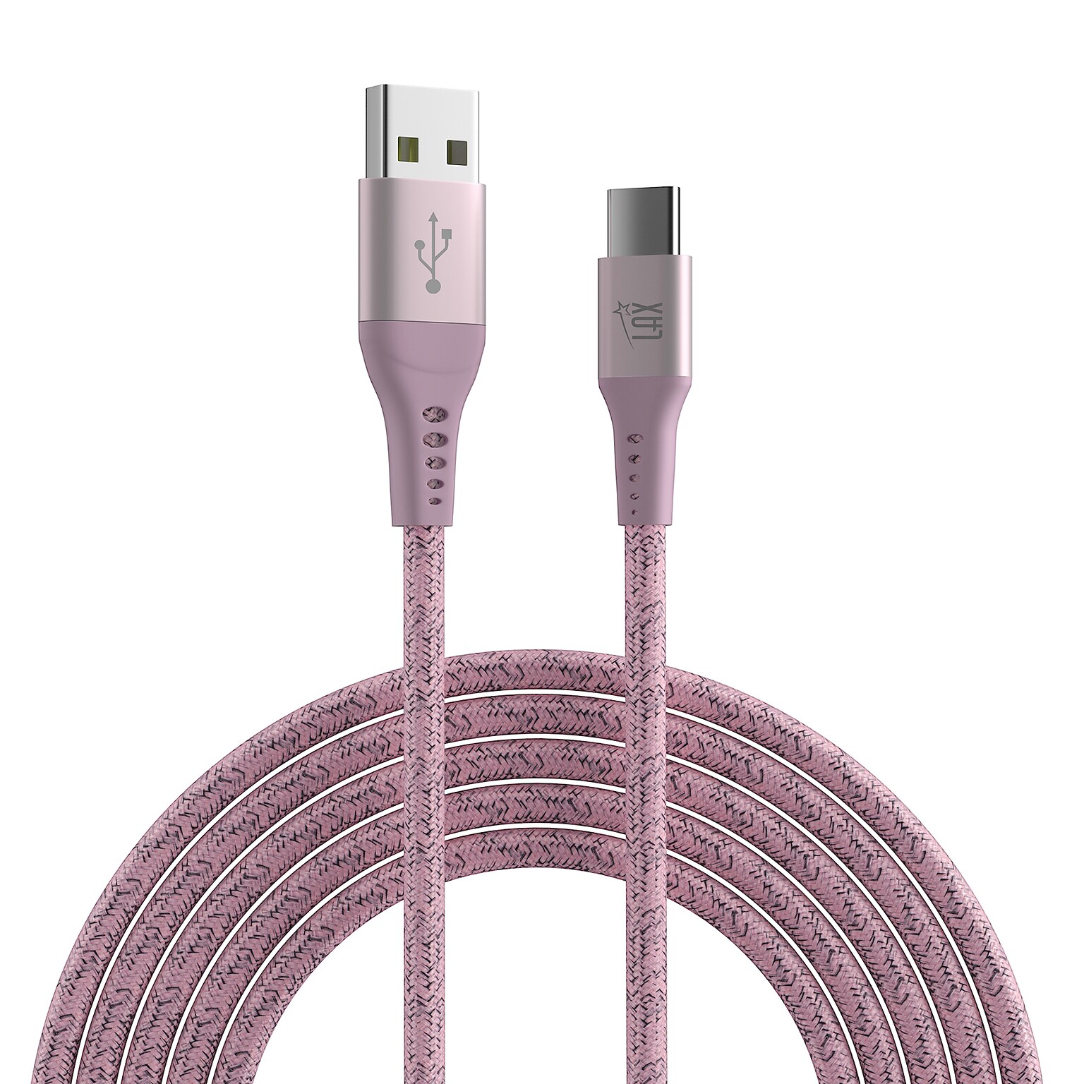 LAX Lace USB-C Cable, 10, Pink (LUSBC10P)