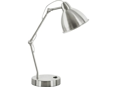 Monarch Specialties Inc. Incandescent Table Lamp, Nickel (I 9659)