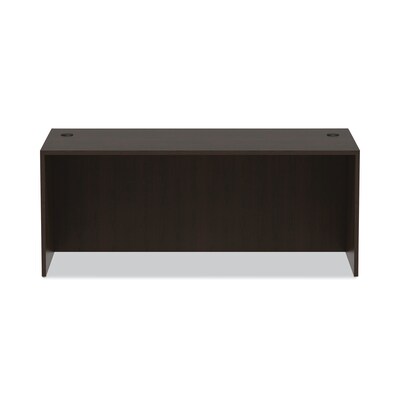 Alera Valencia Series 71"W Straight Front Shell Desk, Espresso (ALEVA217236ES)