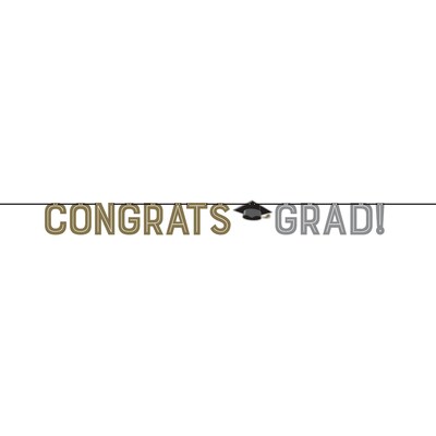 Creative Converting Glowing Grad Party Kit, Serves 8 (DTC9208E4A)