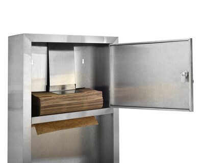 Alpine Industries Centerpull Paper Towel Dispenser, Stainless Steel (494)
