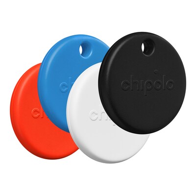 Chipolo POP Bluetooth Tracker, Assorted Colors, 4/Pack (RWS.0000008)