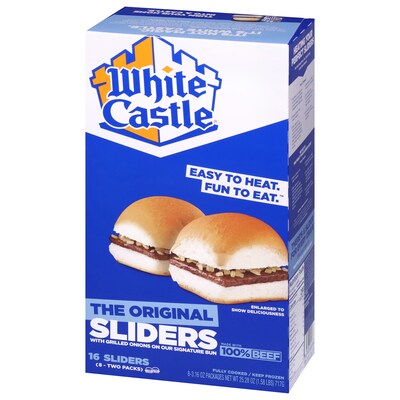White Castle Individually Wrapped Original Hamburger Slider, 25.28 oz, 16/Pack (220-02461)