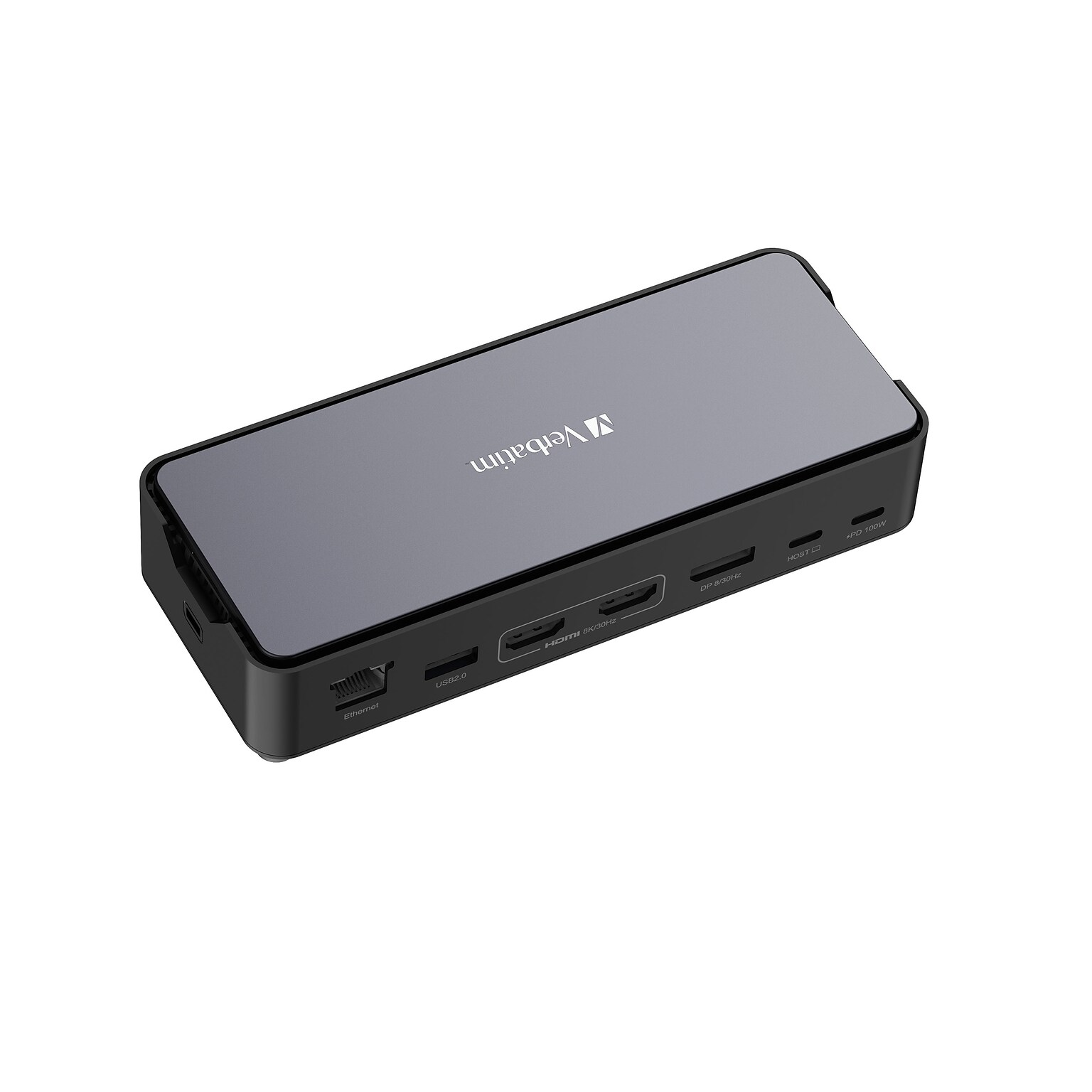 Verbatim USB-C Pro SSD Enclosure Universal 15-in-1 Docking Station for Windows 11/10/8, MacOS x 10.4 or above Laptop (32173)