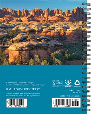 2027 Willow Creek National Parks 6.5 x 8.5 Weekly & Monthly Desk Calendar (64436)