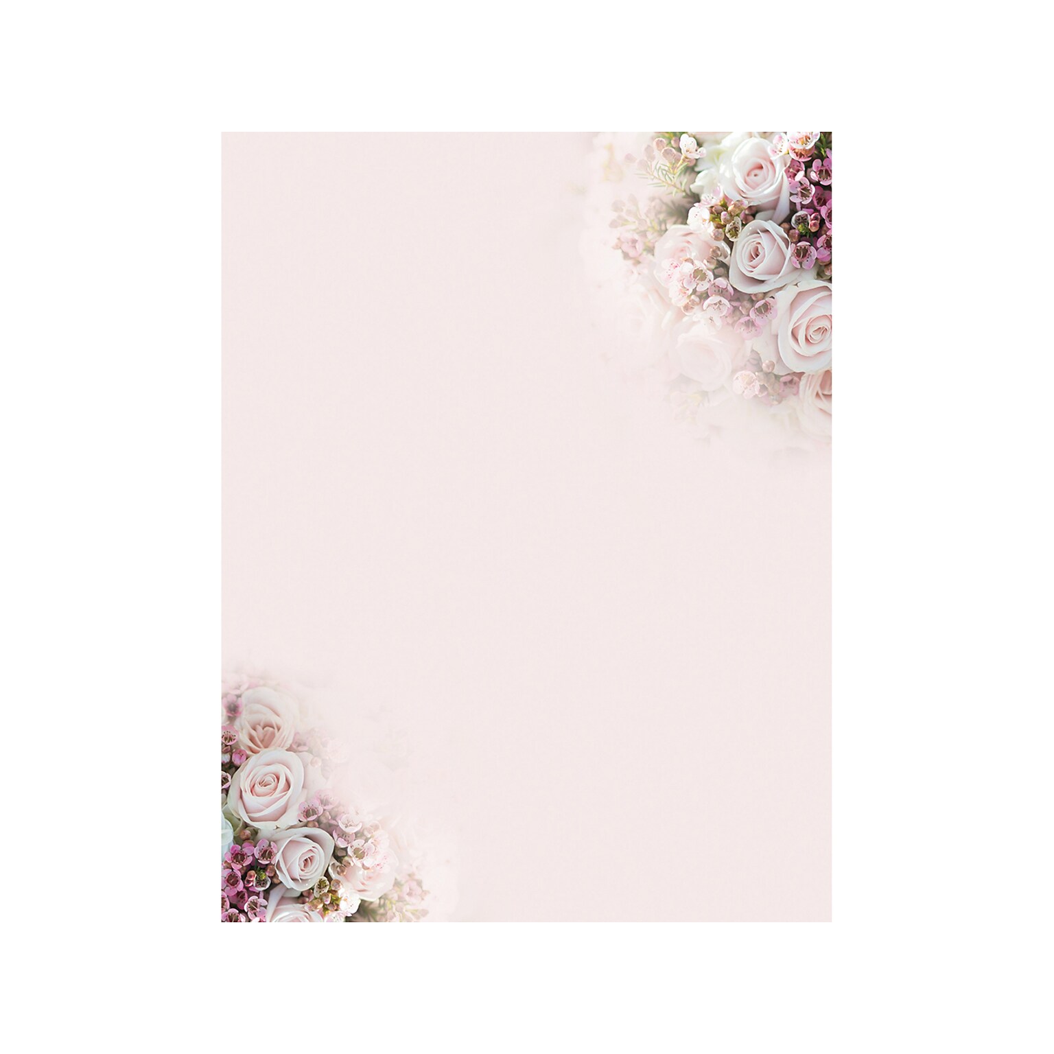 Great Papers Elegant Florals Letterhead, Multicolor, 50/Pack (2023066)