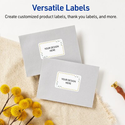 Avery Laser/Inkjet Rectangle Multipurpose Labels, 2" x 3", White, 80/Pack (S00DN2)