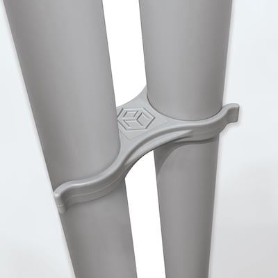 MooreCo Inklud Double Sided Magnetic Mobile Dry Erase Whiteboard, 46"H x 68"W (59081)