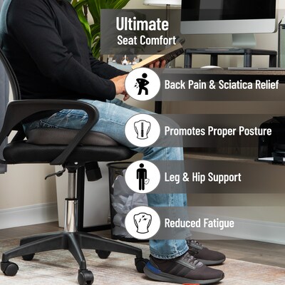 Mind Reader Memory Foam Seat Cushion, Gray (SEATMESH-GRY)