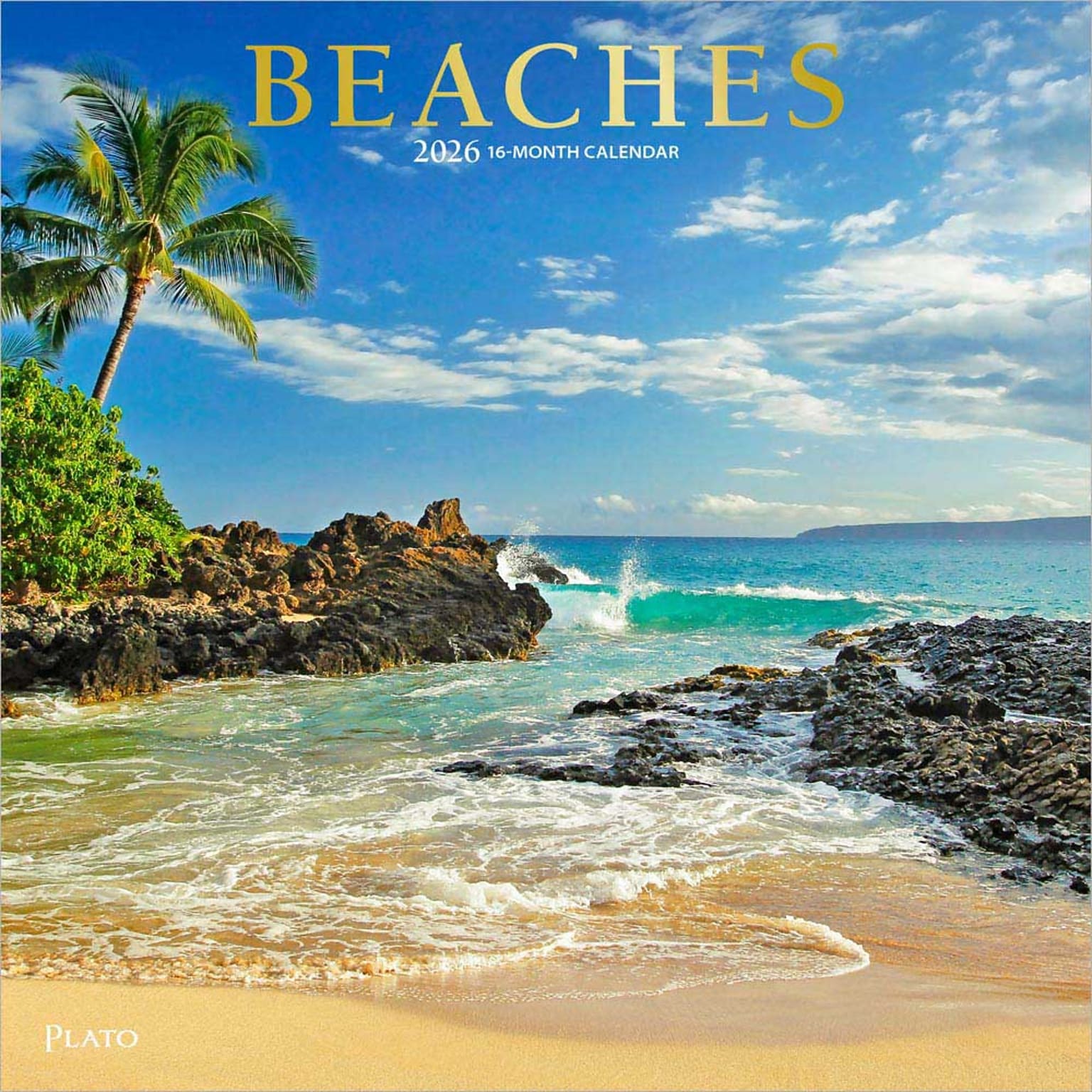2026 Plato Beaches 12 x 12 Monthly Wall Calendar (9798330706754)