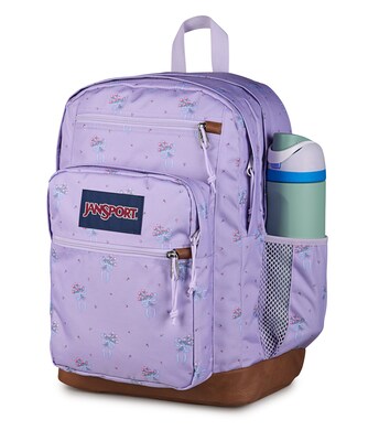 JanSport Cool Student Pastel Petals Laptop Backpack, Large, Lilac (JS0A2SDDA1Y)