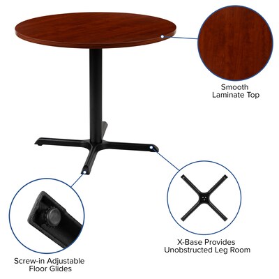 Flash Furniture 36" Round Conference Table, Cherry (GCMBLK15CHR)