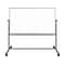 Luxor Dry-Erase Mobile Combination Ghost Grid/Whiteboard, Aluminum Frame, 40 x 72 (MB7240LB)