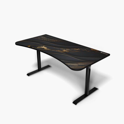 Arozzi Arena Gaming Desk, Black/Gold (ARENANABKGOLD)