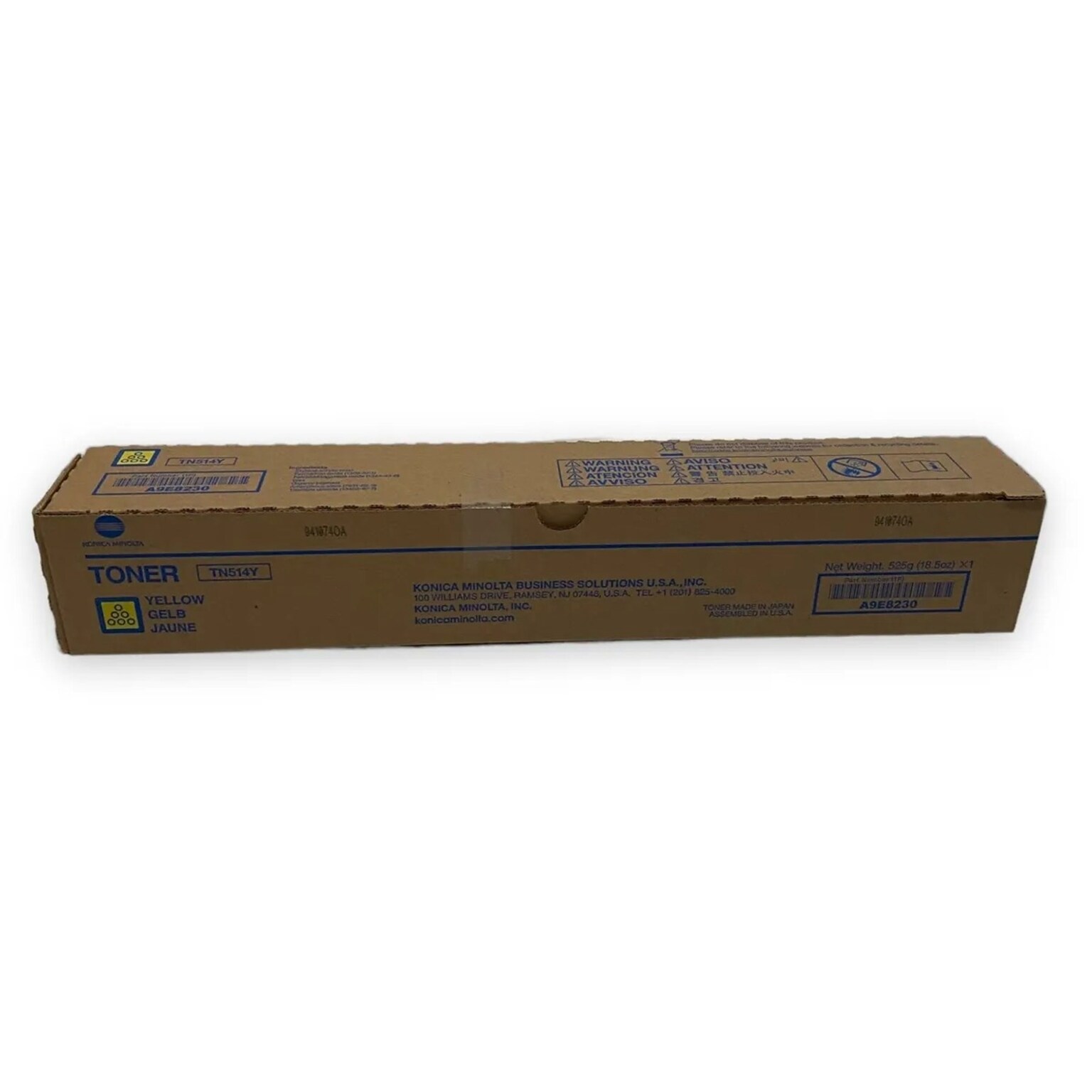 Genuine Konica Minolta TN514Y Yellow Toner Cartridge (A9E8230)