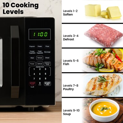 Farberware 1.1 cu. ft. Countertop Microwave, Black (FMO11WEIBK)