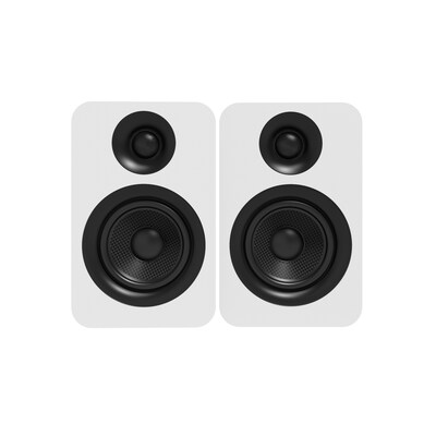 Kanto YU Passive 4" Speakers with 1" Silk Dome Tweeter and 4" Kevlar Woofer, White, Pair (YUP4W)