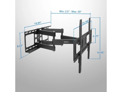 Mount-It! Full-Motion Outdoor TV Wall Mount, 110 lbs. Max. (MI-396)