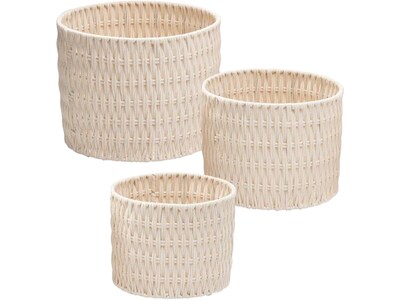 Honey-Can-Do Baskets, Nesting, White, 3/Set (STO-08747)