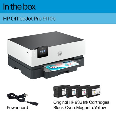 HP OfficeJet Pro 9110b Wireless Color Inkjet Printer, Best for Office (5A0S1A)