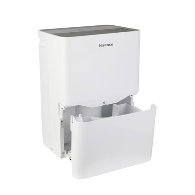 Hisense 35-Pint Portable Dehumidifier, 3-Speed, Covers up to 3000 sq. ft., White (ADH35K26)