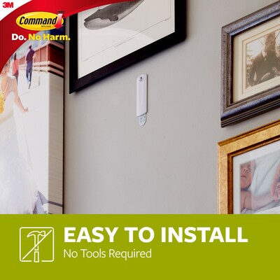 Command™ Sawtooth Picture Hanger, White, 3 Hangers (17042-ES)
