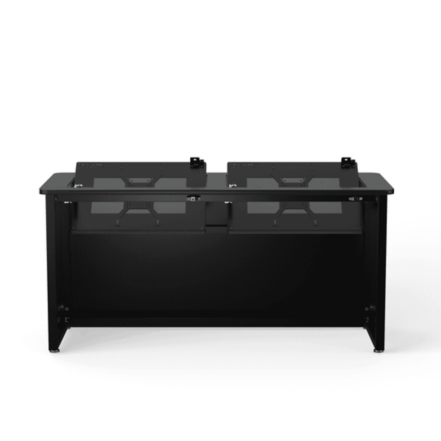 VersaDesk Enclosed Revolution 60W Computer Desk, Black (RSD6024-BB)