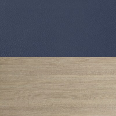 Regency Supernova Tablet Arm Loveseat, Navy Blue/Noble Oak (7702NSNOBE)