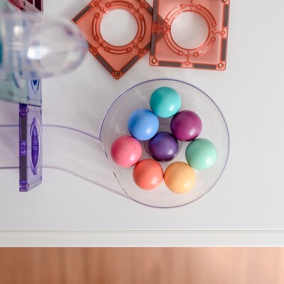 Connetix Magnetic Tiles Pastel Ball Run Pack, 106 Pieces (CNTP00106BR)