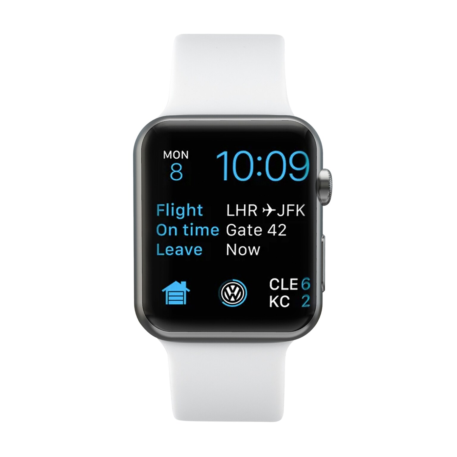 LAX Silicone Band for Apple Watch, White