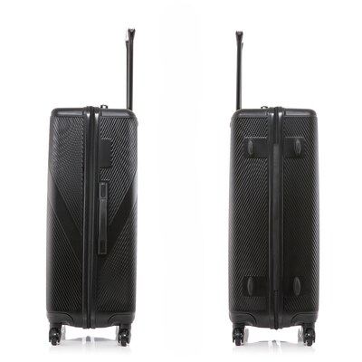 DUKAP Discovery 29.52" Hardside Suitcase, 4-Wheeled Spinner, TSA Checkpoint Friendly, Black (DKDIS00L-BLK)