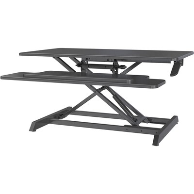 Lorell  Adjustable Large Desk Riser Monitor Stand, Up to 47 Monitor, Black (LLR99555)