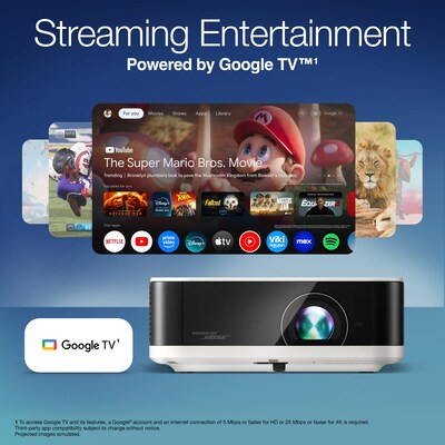 Epson Lifestudio Pop Wireless Full HD Portable Lifestyle Projector, White (V11HB72020)