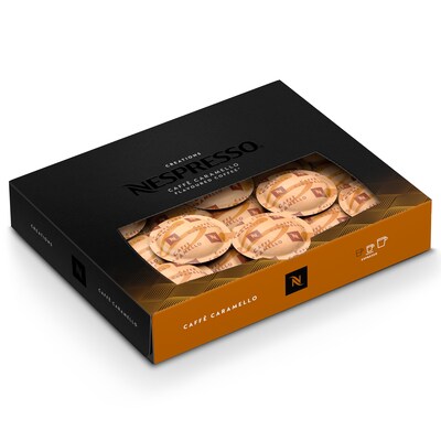 Nespresso Caffè Caramello Coffee Nespresso Professional Capsules, Espresso Roast, 50/Box (8895.84)