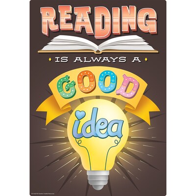 Teacher Created Resources 11" x 15-3/4" Reading Is Fun Small Poster Pack, 12/Pack (TCR6629)