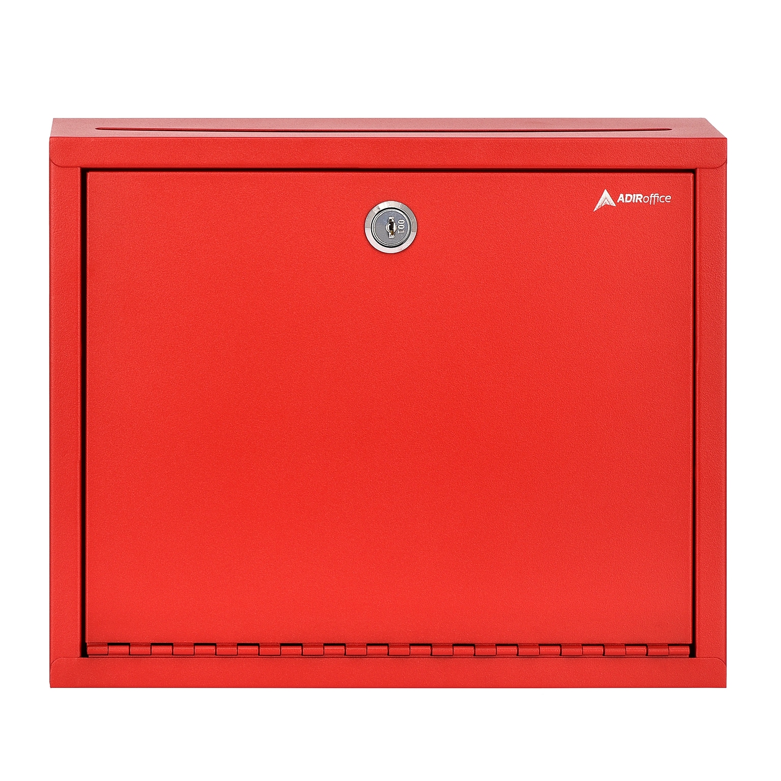 AdirOffice Steel Multipurpose Interoffice Mailbox Drop Box, Large, Red (631-03-RED-PKG)
