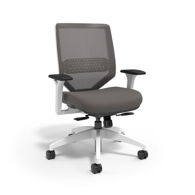 Union & Scale™ Lewis Ergonomic Mesh Back Computer and Desk Chair, Charcoal (UN55655-CC)