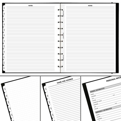 2027 AT-A-GLANCE 8.75" x  11" Calendar Year Weekly & Monthly Appointment Book, Plastic Cover, Black (70-950E-05-27)