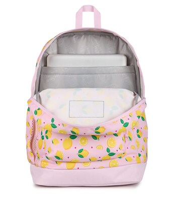JanSport Cross Town Plus Laptop Compatible Backpack, Small, Lemonade Stand Pink (JS0A7ZNZA3C)